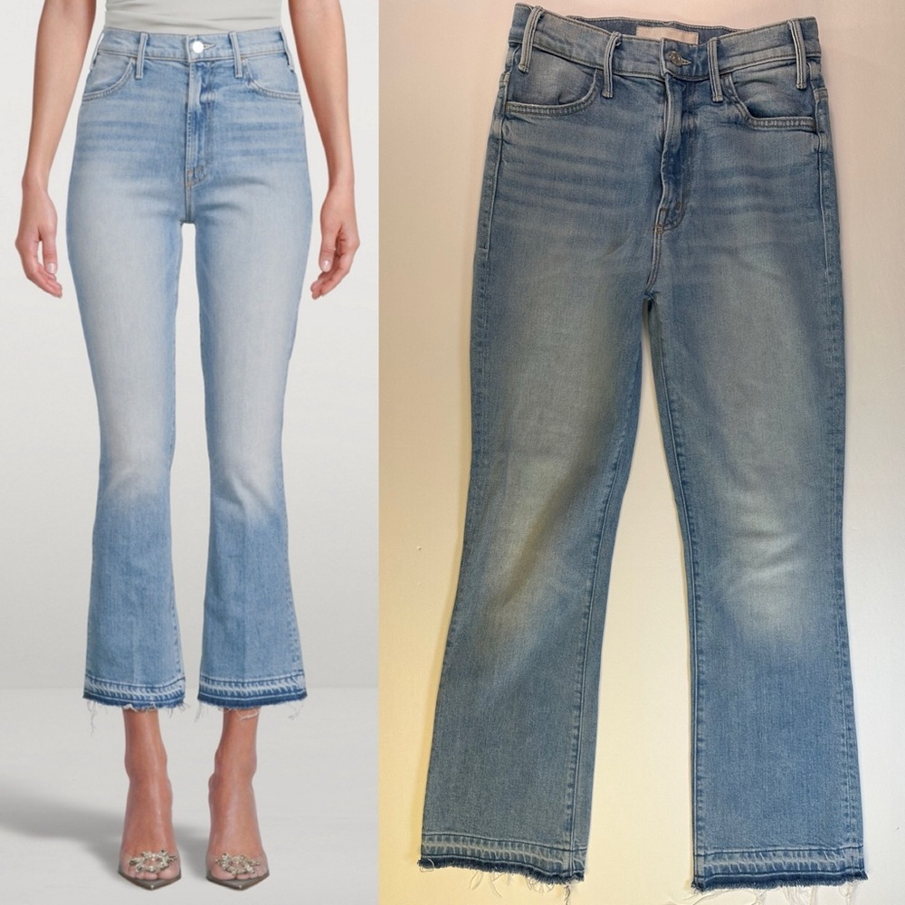 mother jeans the hustler ankle undone hem size 25 “on my feet”
